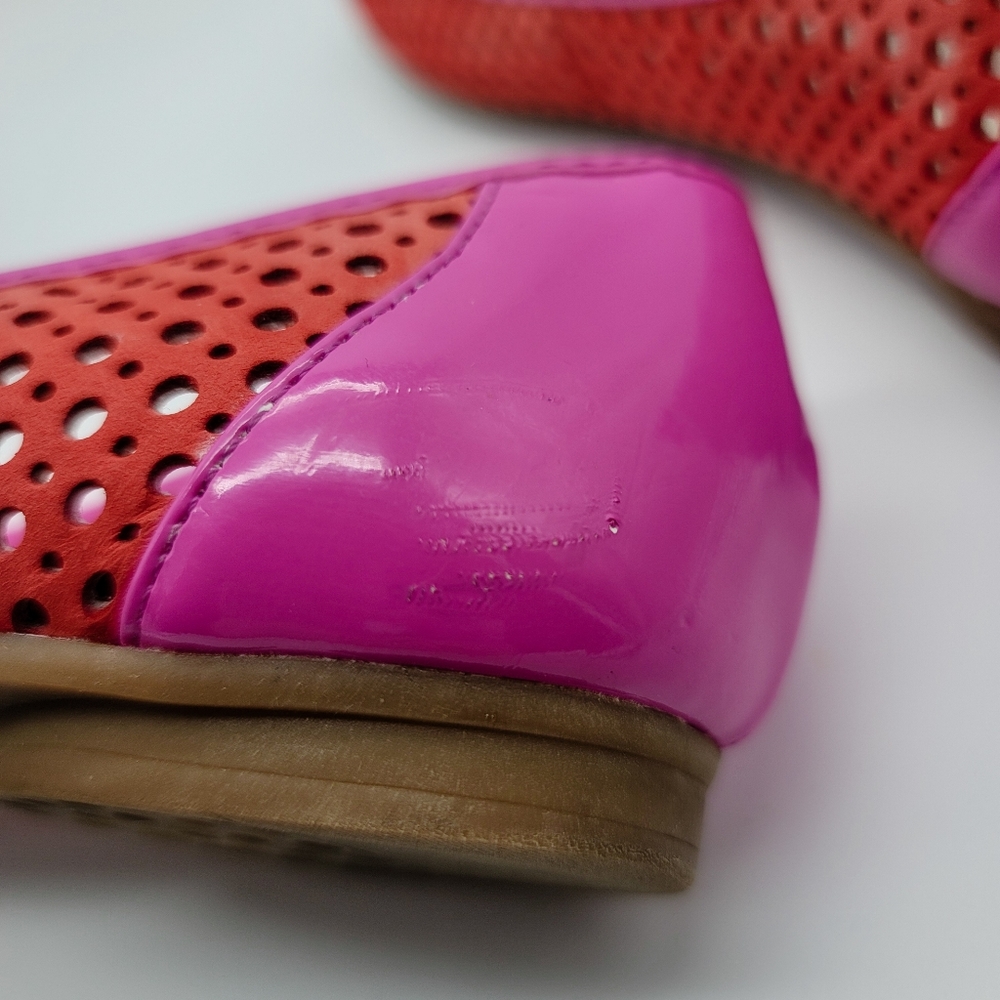Anne Klein Sport AK Flex Pink Perforated Rosette Ballet Flats - Picture 13 of 14